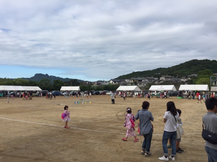 次女が通う香川県高松市の「つくし幼稚園」で夏祭りがありました。